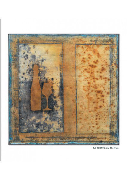 Taches de rouille, oxydation sur vieux papiers;