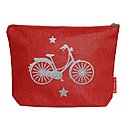 A glisser dans son sac, une pochette personnalisable en lin enduit, marquage en argent pailleté, motif au choix. 25 x 18 x 7 cm 29,90 €. Melymarmelade.