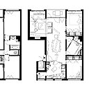 L’architecte doit proposer une nouvelle vision de l’espace. Dans cet appartement de 65 m², l’architecte DPLG Manuel Sequeira a supprimé l’entrée d’origine pour ouvrir l’espace. La cuisine est séparée par des portes vitrées translucides qui augmentent la profondeur et donnent du volume à la pièce de vie. Un balcon ouvre une perspective. Au plafond, un système d’éclairage avec effet de lignes obliques réunit l’espace. La salle de bains a été optimisée avec une douche aménagée dans un angle.