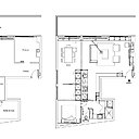 Dans cet appartement caractérisé par une grande terrasse, l’architecte DPLG Manuel Sequeira (www.manuelsequiera.com) a valorisé la pièce à vivre en déplaçant la cuisine dans un ancien couloir. La chambre que l’on peut occulter si besoin est  équipée d’une porte coulissante. Le volume ouvert et décloisonné magnifie l’espace et le fait paraître plus grand qu’il ne l’est en réalité.