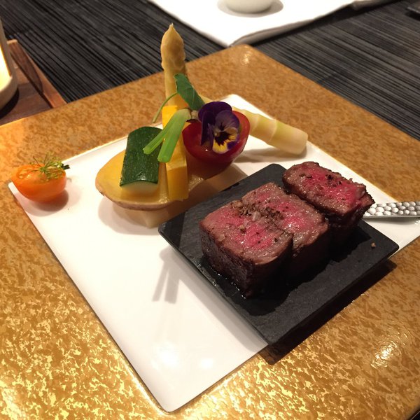 Le bœuf de Kobé, une merveille de fondant et de parfum.