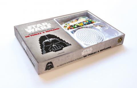 Le coffret Star Wars -25 objets intergalactiques en perles à repasser paru aux éditions Larousse contient, des perles, des plaques et 1 livret d'explications