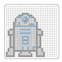 Diagramme à suivre pour réaliser le robot  R2 D2 en perles sur la plaque à picots.