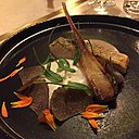 Sandre de Loire et mousseline de persil tubéreux.