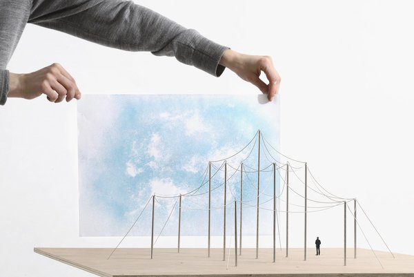 Autre exemple de « rêverie urbaine » à partir d’une réflexion sur l’aménagement de la ville. Exposition des Champs Libres.