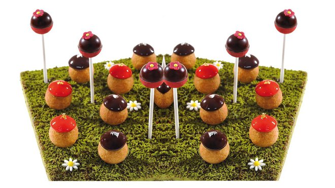 De charmantes sucettes aux fruits rouges. De charmantes sucettes aux fruits rouges.