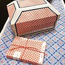 Vu à  Maison et Objet cette  boîte inspirée par un coffre en cartonnage du XVIIIeme siècle est recouverte de papier dominoté Antoinette Poisson et disponible au Bon Marché rive gauche jusqu'au 20 février