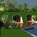 Le système de construction en terre abrité, associé aux principes solaires passifs, fournit des solutions d'économie d'énergie. Ces maisons vertes peuvent être équipées d’un concept de système de stockage de chaleur passive (HAP).