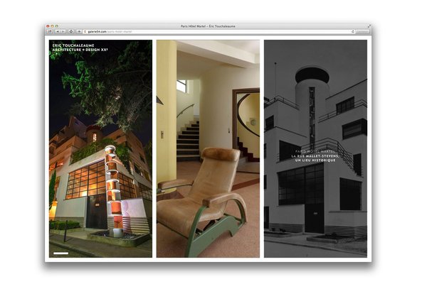 L’hôtel Martel, appartement de Jan Martel, rue Mallet-Stevens, à Paris dans le 16ème arrondissement.