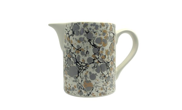 A l’ancienne. Ce joli pot à lait surfe sur la tendance fifties avec ses dessins marbrés. Le compagnon idéal du petit-déjeuner ! Pichet en céramique, 13,90 € Fleux.