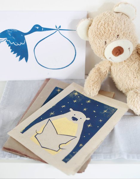 En faire part, cet ours malin s'imprimera à l'infini sur vos cartes pour annoncer un évènement.