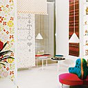 Boutique de textiles et d’accessoires, à New York City, conçue par  Alexander Girard pour Herman Miller, 1961.