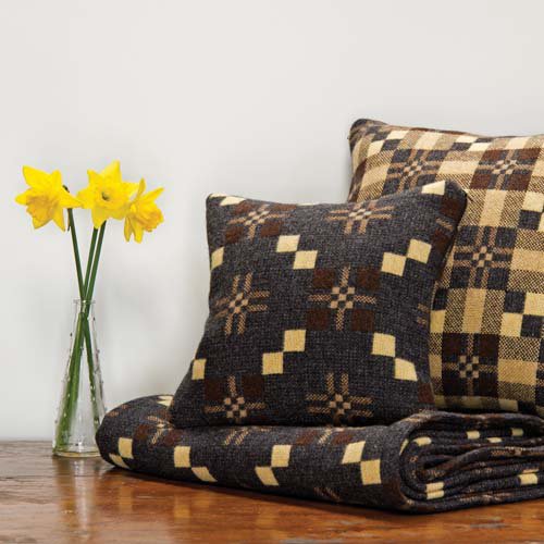 Coussins et couverture de Melin Tregwynt pour la St David's Day