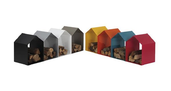 Grâce à Dixneuf, les accessoires autour de la chaleur bois n’auront jamais été aussi tendance ! Formes inattendues - parfois franchement audacieuses - et couleurs branchées viennent prendre place auprès du foyer. Ces rangements à bois Home tout en couleur sont au prix de 79,90 €.