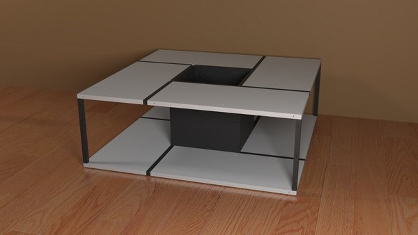 Inspiré par les jeux de construction comme Lego ou Minecraft, Etienne Leteurtre a conçu sa collection de modules prêts à devenir des meubles.