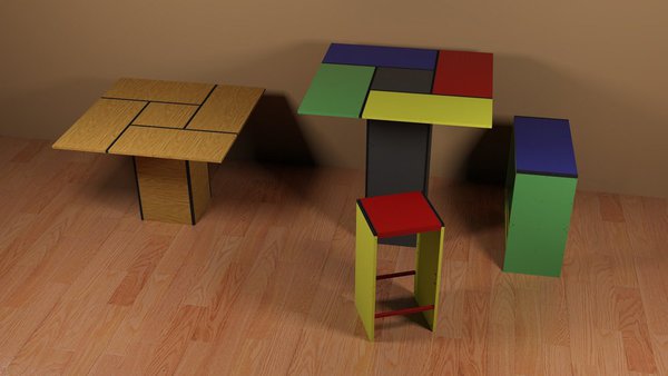 Plusieurs format d'étagères et une gamme de couleurs toniques permettent de libérer sa créativité.