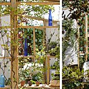 « Oikos », qui veut dire maison, habitat en grec, est une maison pour découvrir une nature qui s’infiltre dans l’ossature et se cache entre les murs devenus réceptacles de cultures, abris à insectes… Création française de Mathieu Locret, jardinier-paysagiste, Anna-Laura Bourguignon et Mathilde Gallichet, architectes, et Stéphane Avenet, paysagiste et menuisier de jardin. Avec la participation de Manon Damiens, sculpteur sur métal.