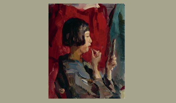 Jeune Japonaise au rouge à lèvres de Isaas Israëls vers 1920 © ADAGP- Les Ecoles de la Haye et d'Amsterdam.