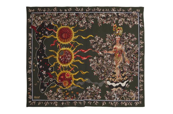 « La Terre », création en 1943, tapisserie d’Aubusson, atelier Goubely.