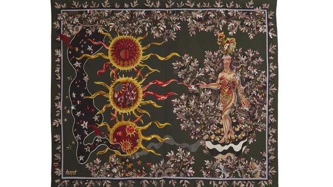 « La Terre », création en 1943, tapisserie d’Aubusson, atelier Goubely.