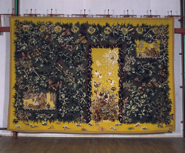 Extrait des « Quatre Saisons », L’Eté, création en 1941, tapisserie d’Aubusson, atelier Goubely.