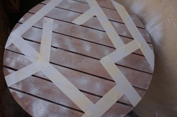 Pose de l’apprêt.