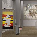 Dans la salle consacrée à l’époque moderne, à droite, Les mains, d'après Le Corbusier.