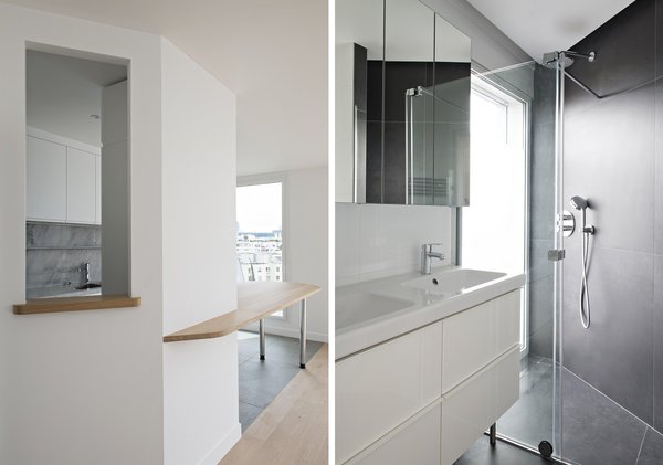 Les matériaux simples et élégants se font écho dans toutes les pièces.