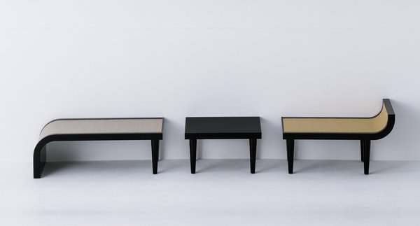 La collection est une rencontre avec l’évidence formelle japonaise dont le designer garde l’essentiel. Dans cet esprit, les tables basses modulables s’associent entre elles ou servent de plateaux d’appoint.