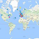 Carte Google des cal chaussettes à travers le monde !