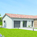 Style traditionnel pour le modèle de maison Natilys réalisée en ossature bois.