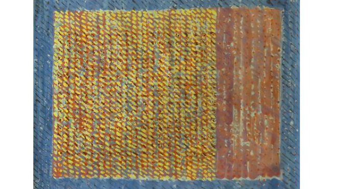 Tapisserie Dessin, création Daniel Chompre, 2015. Manufacture des Gobelins, 2,26 x 1,76 m, 13 kg de laine. 41 couleurs et 536 jours de tissage.