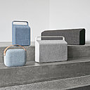New nordique. La collection très chic d’enceintes sans fil, aux couleurs des villes nordiques, Helsinki, Copenhagen, Stockholm, Oslo.  À partir de 399 €, Vifa.