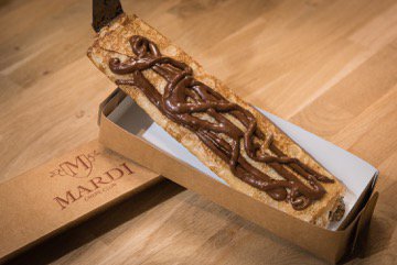 Une bonne crêpe chocolat, prête à déguster…