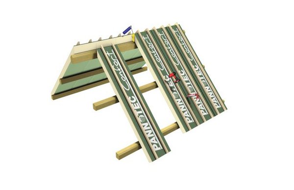 Pannotec Confort : pose sur pannes.