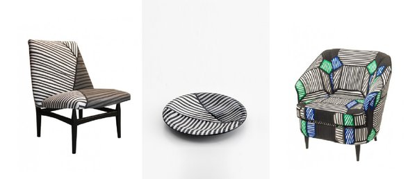 Le design d’intérieur est un secteur sur lequel la maison a fini par se recentrer aujourd’hui, avec la vaisselle, le textile pour le mobilier, créés à partir du tissu Tria.