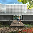 La base de ce projet est constituée par une péniche traditionnelle de dimensions courantes, qui s’adapte à celles des canaux et écluses de gabarit européen de classe 1, avec sas d’écluse à 39 mètres de long pour 5, 20 mètres de large.
