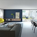 La pièce principale et salon se prolonge à l’extérieur grâce à une terrasse.