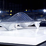 Swarowski Crystal Aeropsace, prototype de voiture en polycarbonate et aluminium. Création Ross Lovegrove en 2005/06.