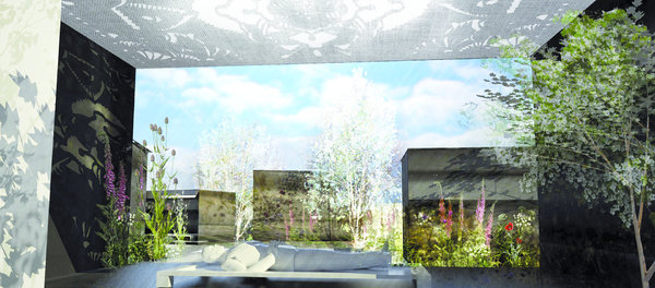 Jardin interdit et théâtre ouvert sur une expérience, « La fleur du mal » dessine un paysage intérieur cloisonné, intime qui permet de pénétrer dans un espace où l’on n’est pas invité. Réalisation de Lynda Harris paysagiste, Nathan Crouzet architecte urbaniste et Arthur-Louis Ignoré (ALI) artiste urbain, France.