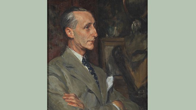 Portrait de Robert Mallet-Stevens (1886-1945) par Jacques-Emile Blanche (1861-1942), huile sur toile, 1933. Ville de Boulogne-Billancourt, Musée des Années Trente.