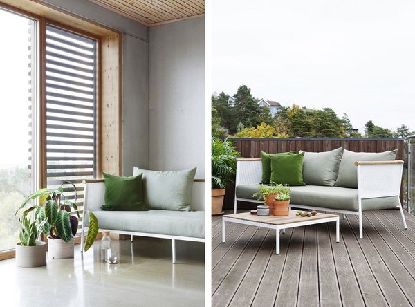 Indoor ou outdoor. Bien conçu ce modèle se prête au grand jeu du in and out. Collection Ryad, prix sur demande, Oasiq, Le Cèdre Rouge.