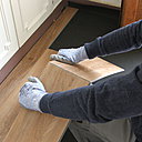 Etape 7 : casser la lame au niveau de la rayure et la cliquer avec la précédente (ne pas oublier de la verrouiller à l’aide du maillet).