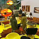 Stand de Patrice Chevreux avec des luminaires uniques.