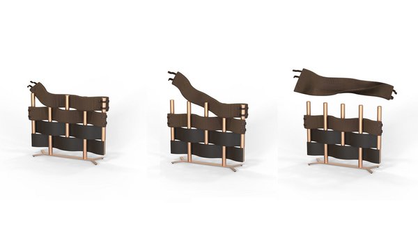 Entre le tapis et la couverture chauffante, il évoque l’univers douillet du textile, avec une technologie performante. Radiateur Natté, création Studio Non commun.