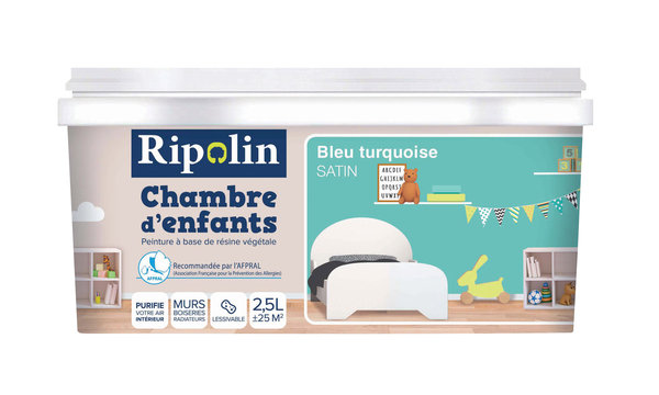 Peinture satin multi support pour murs, boiseries et radiateurs en 2,5L