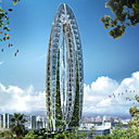 Le projet non retenu de la Bionic Arch sur l’île de Taïwan consistait en une tour verte plus élevée que la montagne de Dadu. Conçue comme un arc bionique, elle intègre toutes les technologies durables. Son design présente une géométrie aérodynamique inspirée de la nature dans l'axe des vents dominants et offre du haut de ses 380 mètres, une vue panoramique sur le détroit de Taïwan et le port de Taichung.