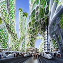 Le projet Paris Smart City 2050 se compose de 8 prototypes de tours mixtes  conçues pour lutter contre le changement climatique. Ce travail de recherche et de développement réalisé pour la Mairie de Paris vise l'intégration de bâtiments de grande hauteur BEPOS pour lutter contre la chaleur urbaine tout en augmentant la densité de la ville à long terme. Ces tours rapatrient la nature au cœur de la ville et intègrent dans leur conception des énergies renouvelables et recyclables grâce à des systèmes innovants