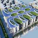 La résidence The Gate Heliopolis, imaginée au Caire, en Egypte, est organisée autour d'une rue centrale appelée «le boulevard» telle la colonne vertébrale de ce projet de logements. Les 1000 appartements sont organisés dans des bâtiments réguliers rectangulaires, avec des formes en «U», attachées à la rue centrale. Le chantier en cours devrait être terminé en 2019.