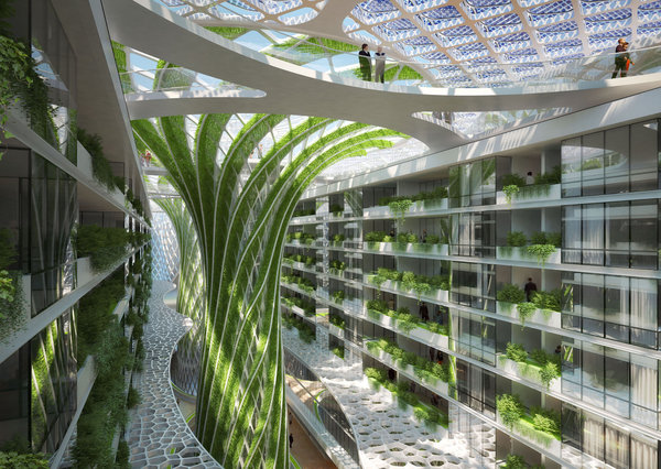 Au cœur du nouveau Caire, The Gate Heliopolis s’impose en Green Building. Il  associe en véritable osmose les arbres et le bâtiment, transformant la ville en un écosystème vertical, vert, dense et hyper-connecté. L'objectif principal de cette proposition urbaine est de sensibiliser l’humain à l'architecture écologique verte pour lutter contre le réchauffement climatique et offrir une terre meilleure à la génération future.